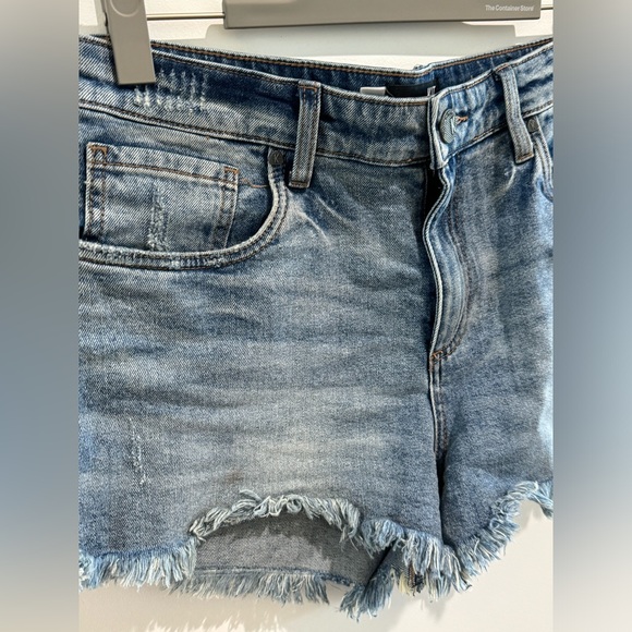 Kut from the Cloth Jane High Rose Denim Shorts 8 - Picture 2 of 5